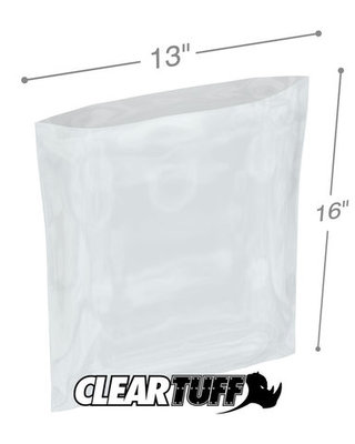 13X16 CLEAR POLY BAG